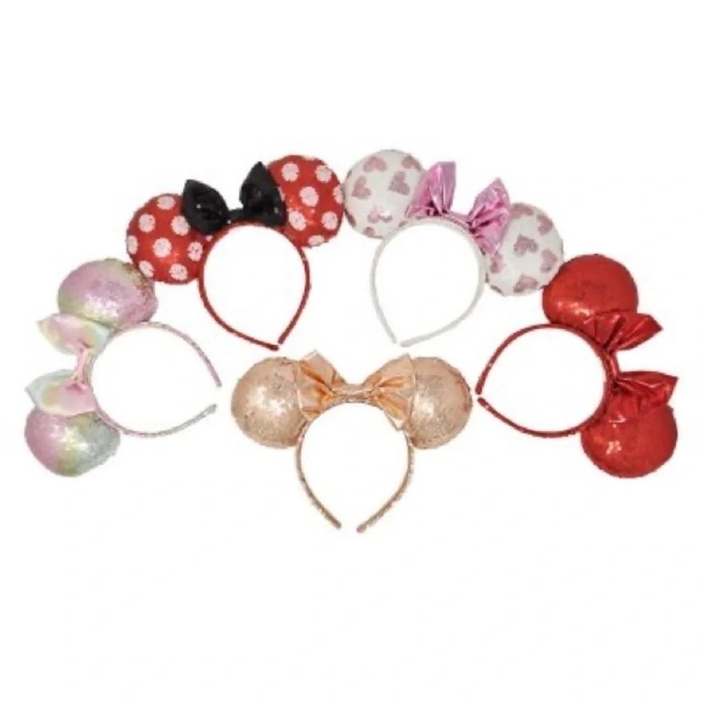 New Disney Minnie Mouse Deluxe Headband Set